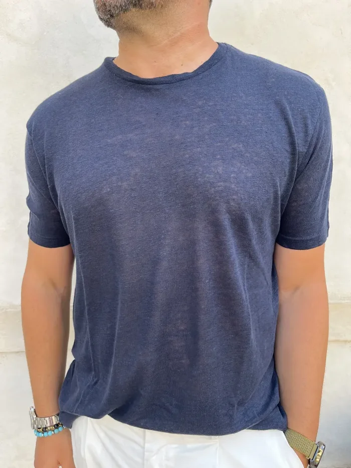 TSHIRT LINO E COTONE - immagine 2