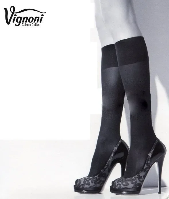 UN PAIO DI GAMBALETTI DONNA VIGNONI 50 DEN. ART. MICRO50 COL. A SCELTA TG. UNICA