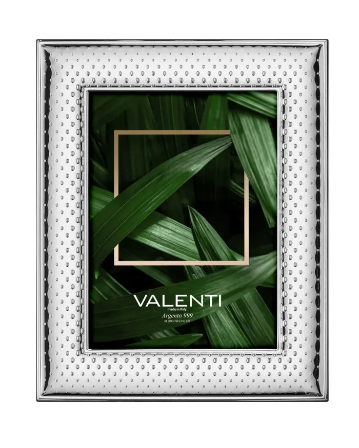 Valenti Cornice Portafoto Bolle 15 x 20 Cm Argento Saldi