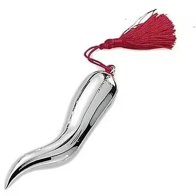 Valenti Corno Medio Portafortuna in Argento H 8 cm Vendita online