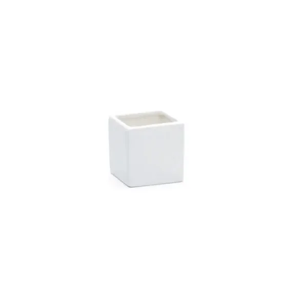 Varotto Cubo contenitore – ceramica bianca 10.5×10.5×10.5 cm