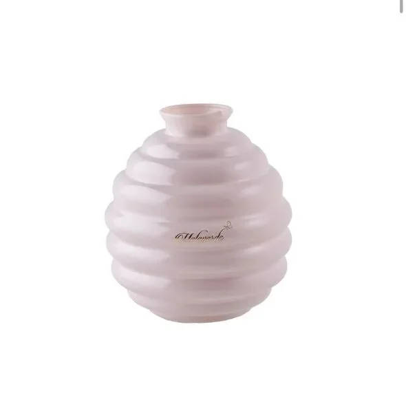 VASO NICOLE IN VETRO CIPRIA LUCIDO (h.17cm)