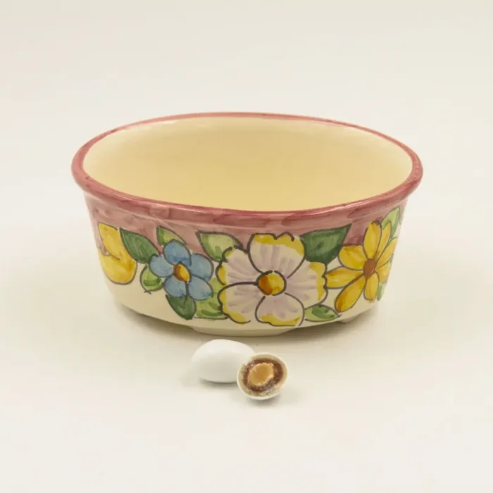 Vaso Ovale Rosa Stile Vietrese Il Borgo di Vietri Vendita online