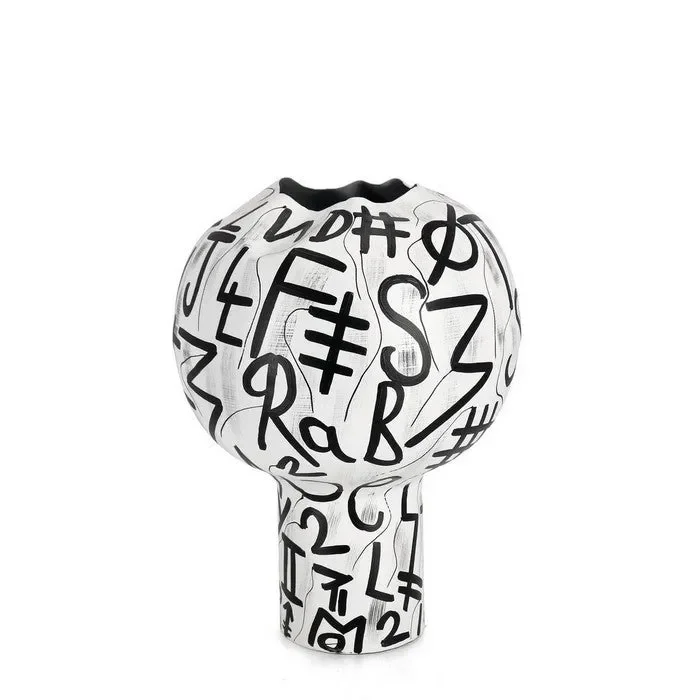 Vaso porta fiori moderno 43 cm con lettere – Raini Online ora