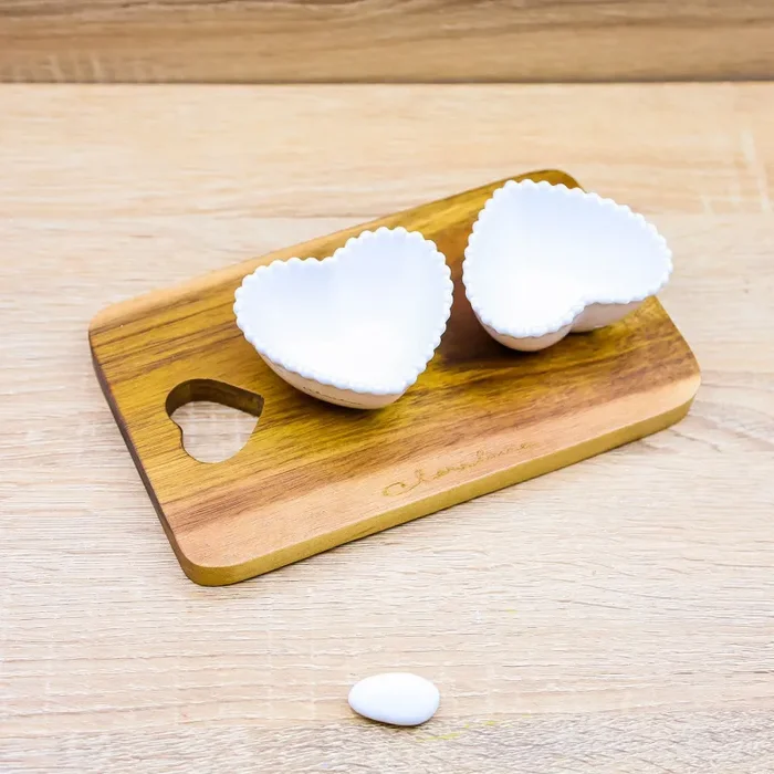 Vassoio con 2 Ciotole Cuore Claraluna In saldo - immagine 3