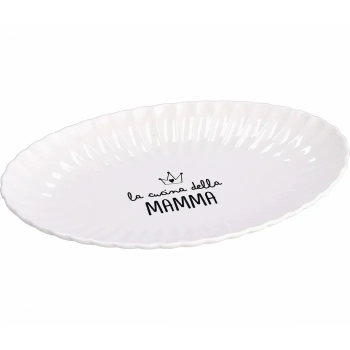 Vassoio ovale in ceramica 31 cm – Mamma