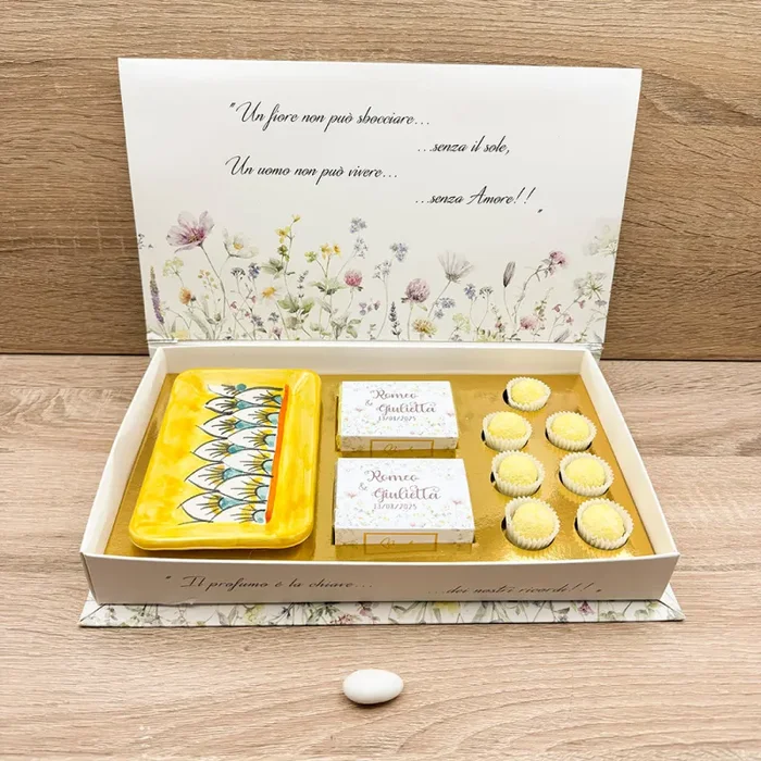 Vassoio Piuma con Saponi Marla Collection