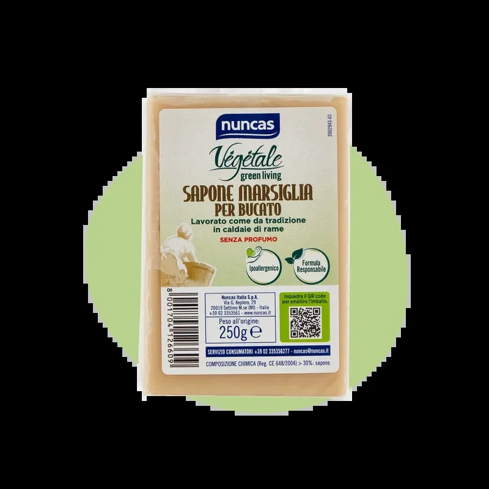 Vegetale Sapone di Marsiglia Tradizionale per bucato – 250g