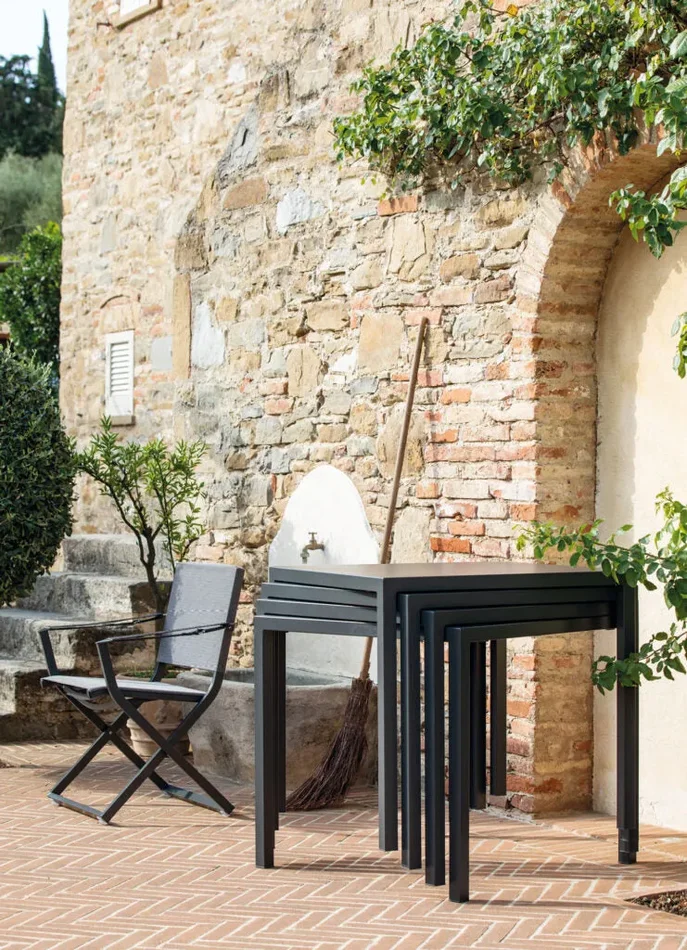 Vermobil Tavolo Quadris Metallo 80 x 80 Cm H 75 Cm Bianco - immagine 2