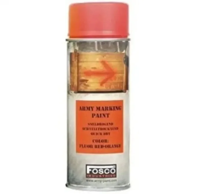 Vernice Spray Fosco Fluorescente da 400ml RED ORANGE
