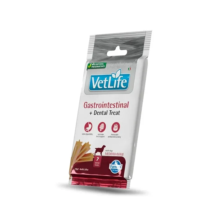 Vet Life Dog Dental Treat Gastrointestinal Adult Medium maxi 100g