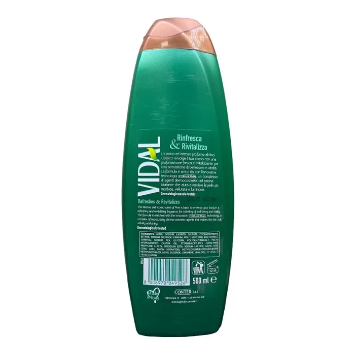Vidal bagno schiuma original pino 500 ml - immagine 2