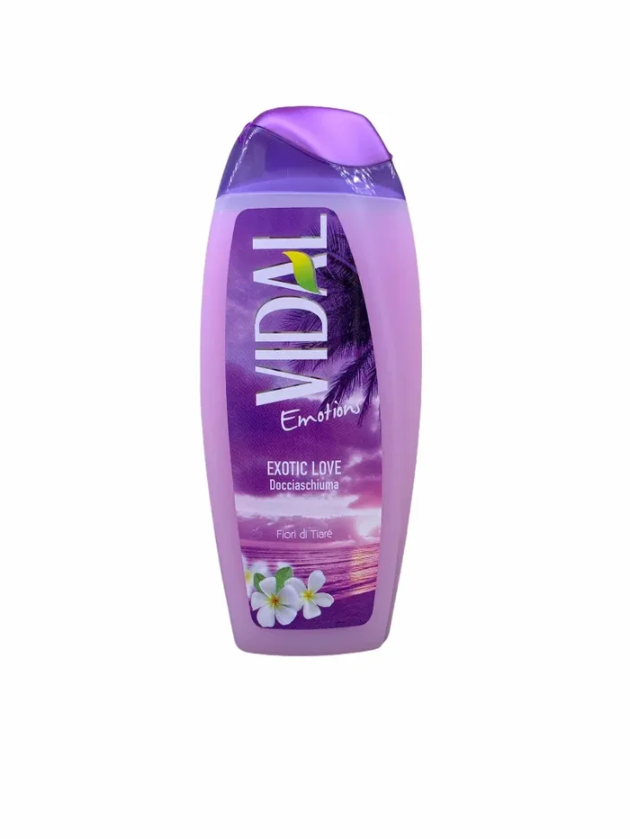 Vidal doccia schiuma exotic love fiori di tiarè 250 ml