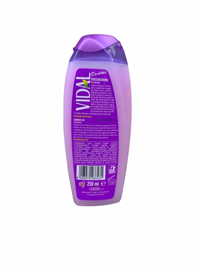 Vidal doccia schiuma exotic love fiori di tiarè 250 ml - immagine 2