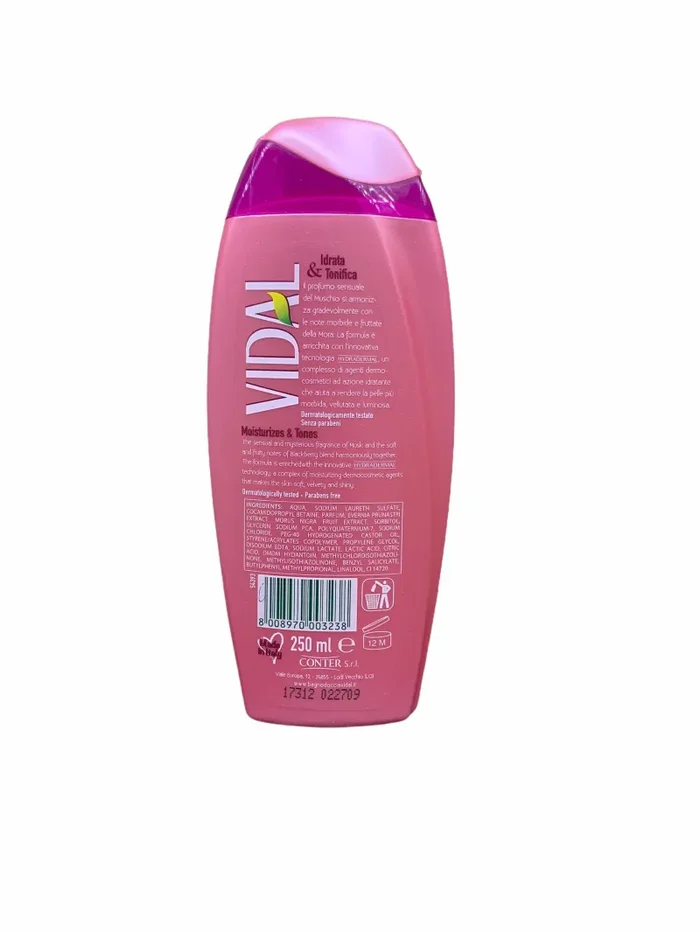 Vidal doccia schiuma mora e muschio 250 ml - immagine 2