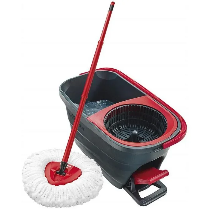 Vileda Turbo Smart con fiocco in microfibra e secchio spin