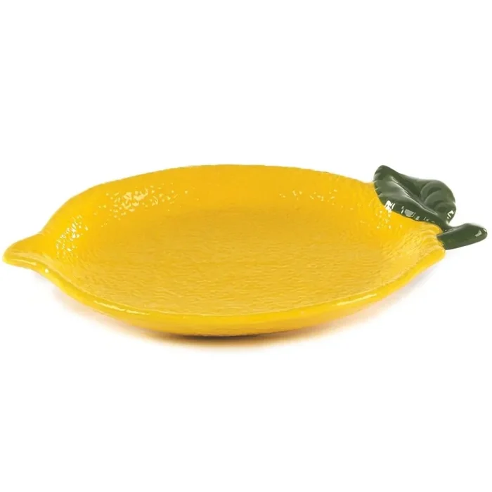 Vimin Box Piatto Limone H 3 Cm L 26 Cm L 18 Cm Ceramica
