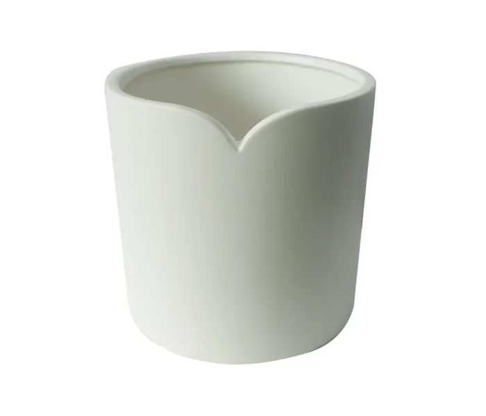 Vimin Box Vaso Caspò Bordo a Forma di Cuore D 16,5 Cm H 16 Cm Bianco
