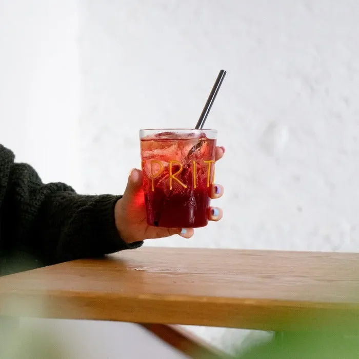 WD LifeStyle Bicchiere da Cocktail Vetro Borosilicato Cc 500 Ml Scritta Spritz - immagine 2