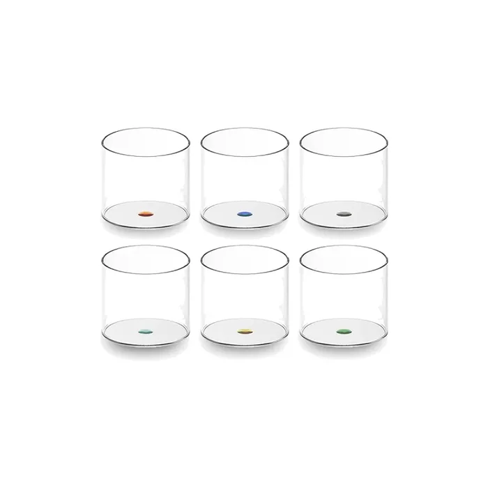 WD LifeStyle Bicchieri in Vetro Borosilicato 6 Pz