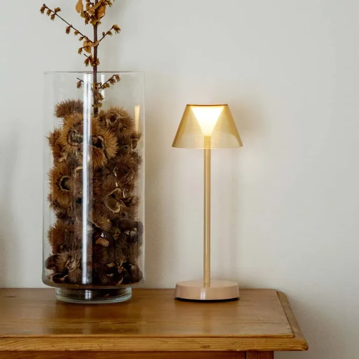 WD LifeStyle Lampada Diner H 34 Cm D 12,5 Cm Colore Panna - immagine 2