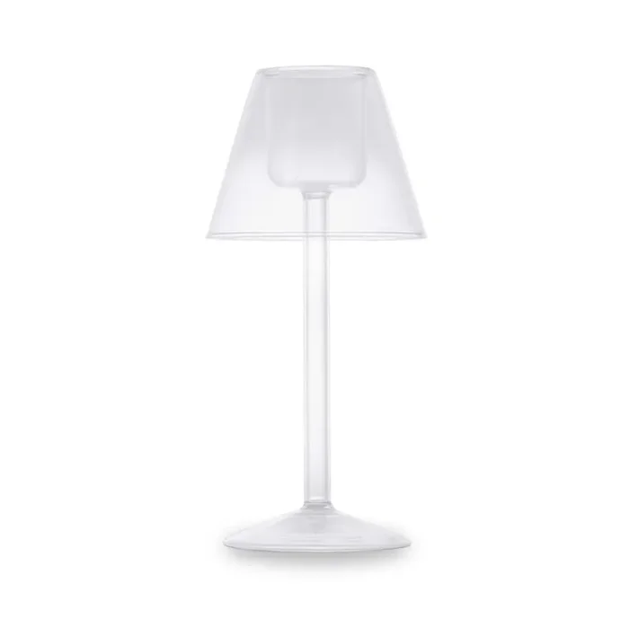 WD LifeStyle Portacandela Tealight Vetro Borosilicato H 22 Cm Trasparente