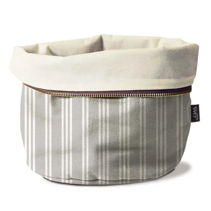 WD LifeStyle Sacchetto Pane Riscaldabile Cotone Gessatto Grigio