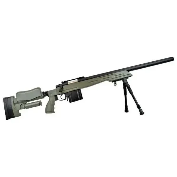 WELL Fucile Sniper Bolt Action con Bipiede Verde (MB4413V)