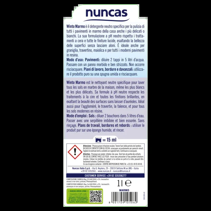 Winto Detergente a pH neutro Marmo – 1000ml - immagine 2
