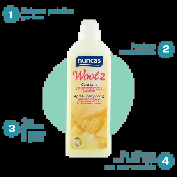 Wool 2 Balsamo Rigenerante e Protettivo per Lana – 750ml - immagine 2