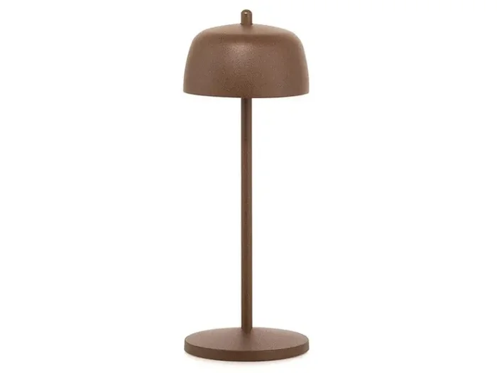 Zafferano Circe Lampada Tavolo D 110 Mm H 300 Mm Corten