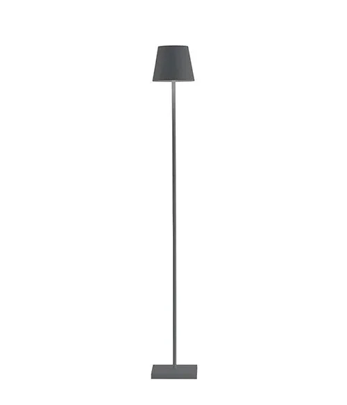 Zafferano Poldina Pro L Grigio Scuro – Lampada da Terra e Tavolo a Led H122cm Vendita calda