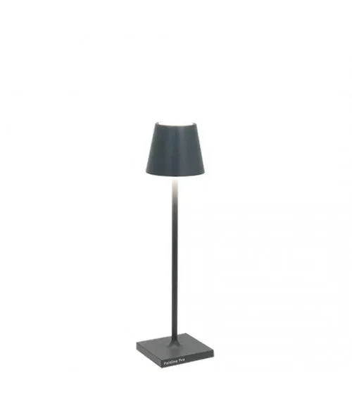 Zafferano Poldina Pro Micro Grigio Scuro – Lampada da Tavolo a Led H27.5cm