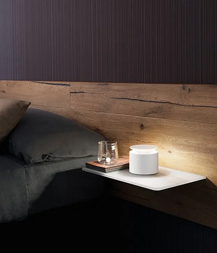 Zafferano Push Up Pro Bianco Opaco – Lampada da Tavolo a Led H8.3cm - immagine 2