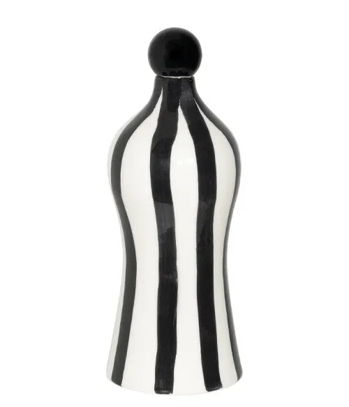 Zafferano Righe Bottiglia Lido D 110 Mm H 264 Mm Nero