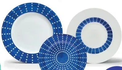 Zafferano Set 3 Pz Tris Piatti Blu Perle